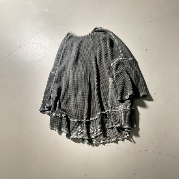 KZ Atelier Dyeing Waffle Damage T-shirt