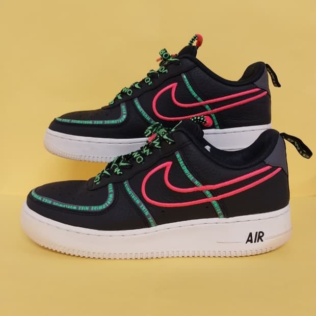 남성 나이키 에어포스1 로우 07 월드와이드 프리미엄 운동화 (255)