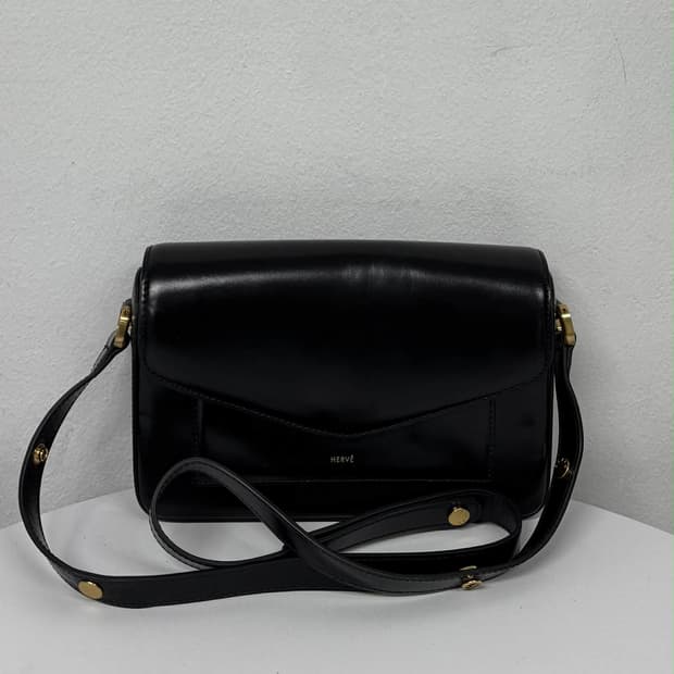 에르베 사첼 플랩 숄더 토트백