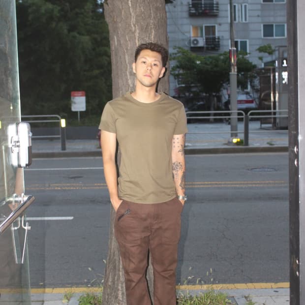 논네이티브 유틸리티 코튼 팬츠 브라운