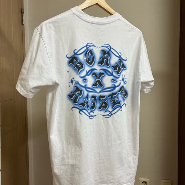 [L]본앤레이즈드 티셔츠 화이트