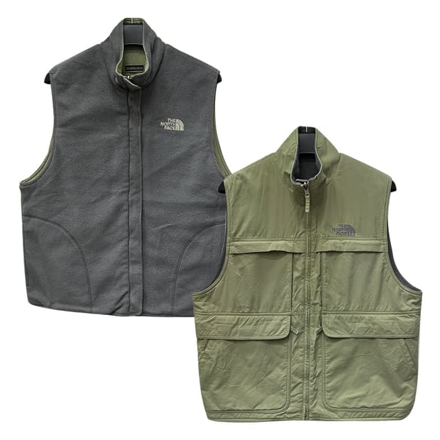 노스페이스 리버시블 플리스 베스트 조끼 100