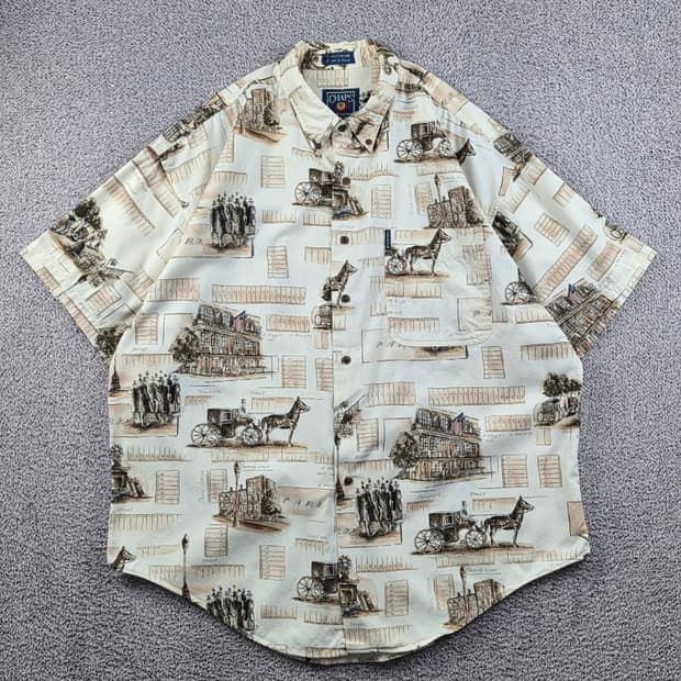챕스랄프로렌 패턴 반팔 셔츠 ( XL ) / 12832
