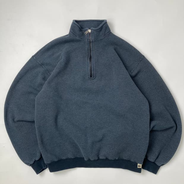90s Russell Thermal Quarter Sweatshirt