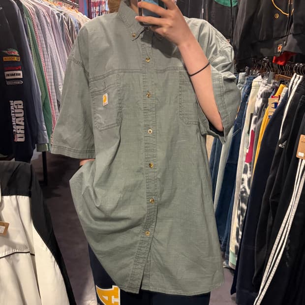 [IM] Carhartt 칼하트 반팔 셔츠 투포켓 쿨그레이 