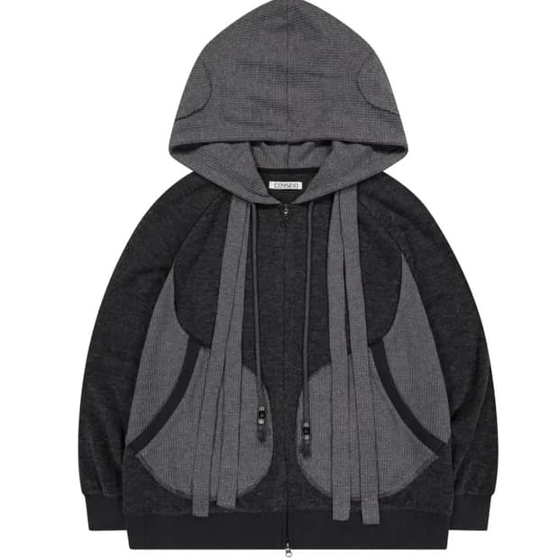 코이세이오 이어머프 후드집업 차콜