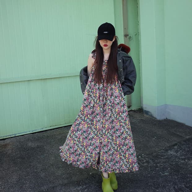 프레클 엔젤 코듀로이 드레스