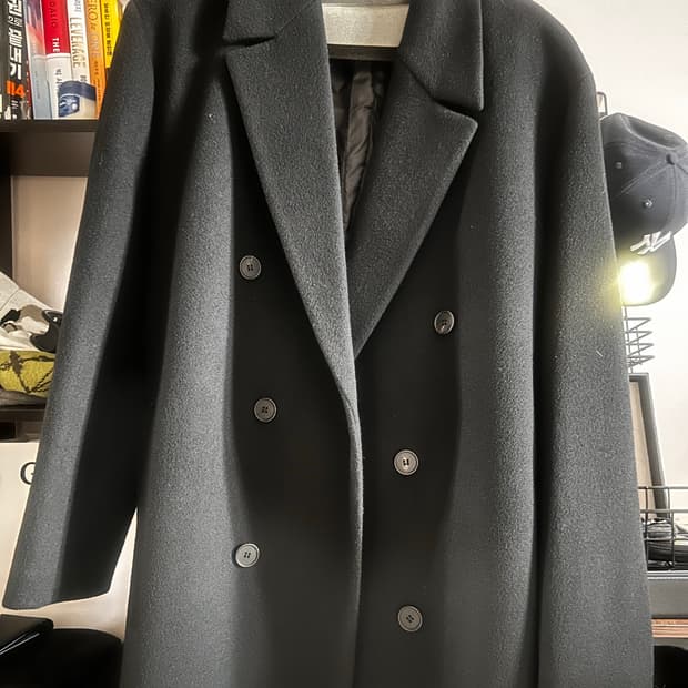 드로우핏 프리미어 퓨어 캐시미어 로브 더블 코트