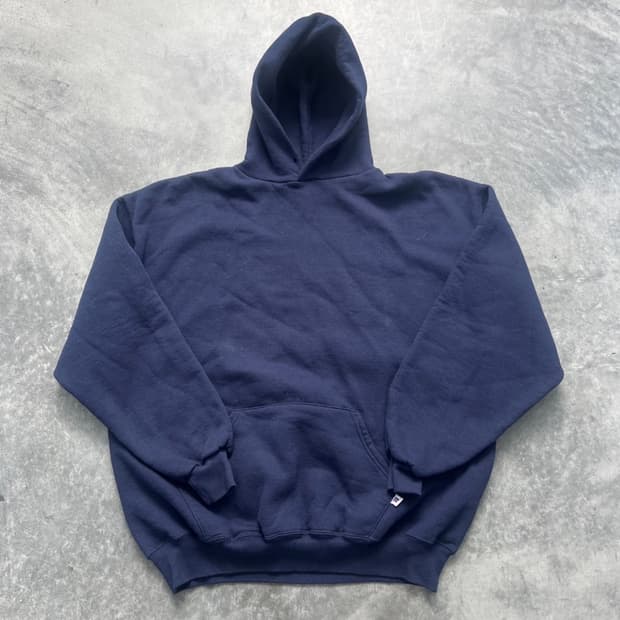 (XXL) 90s 러셀 애슬레틱 빈티지 후드 네이비