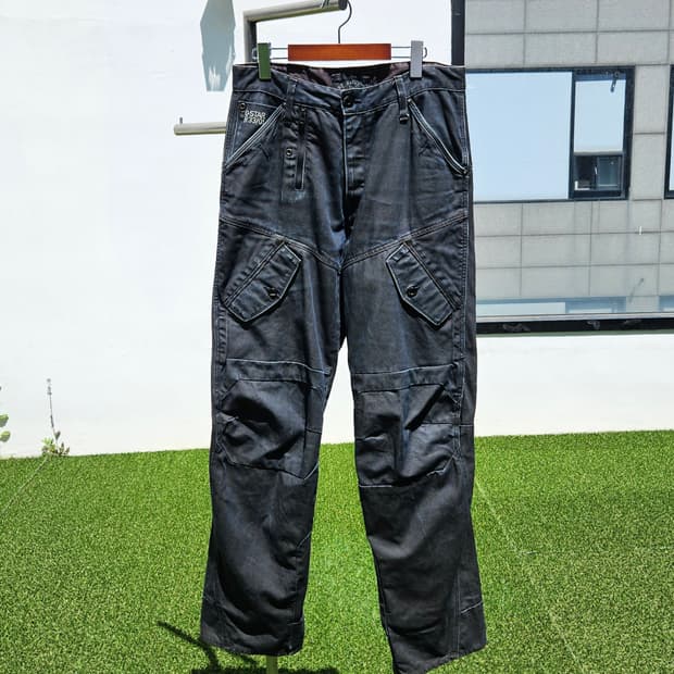 지스타 로우 코티드 바이커 데님 팬츠