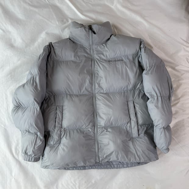 컬럼비아 아이스 그레이 푸퍼 패딩 Xl