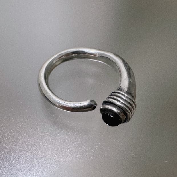 빈티지 오닉스 실버 반지 