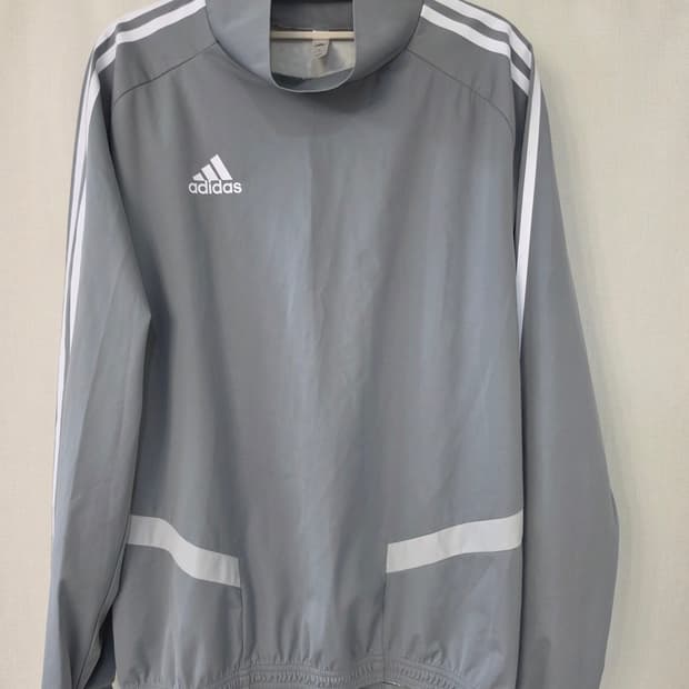 L)아디다스 티로 레인탑 긴팔 그레이 바람막이