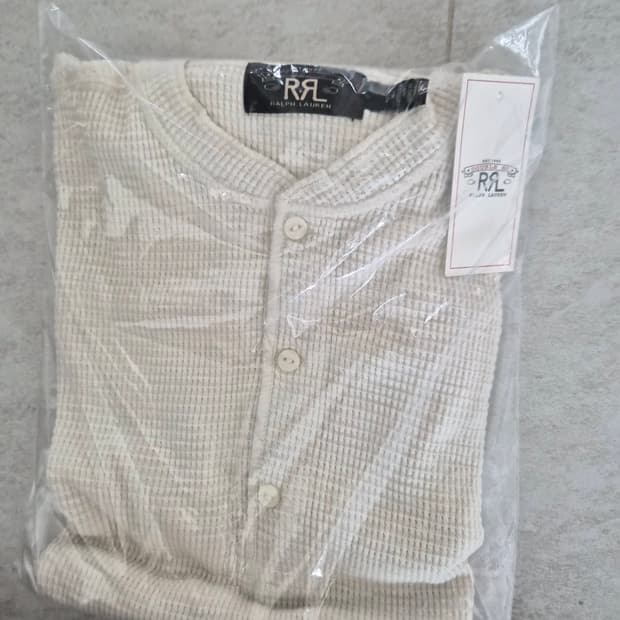 RRL 와플 헨리넥 티셔츠