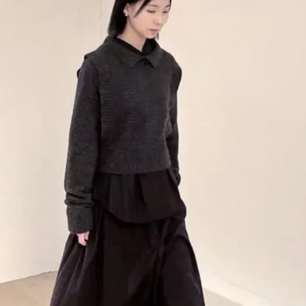 파치먼트프롬 Lambs wool knit