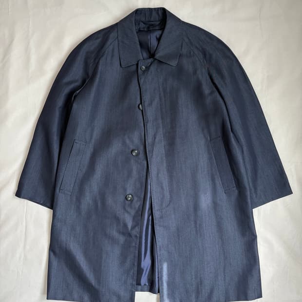 vintage denim trench coat