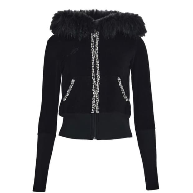 베이비메탈클럽 베메클 글램 퍼 벨루아 후드집업 후집 블랙