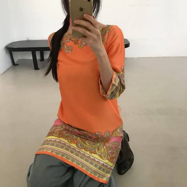 vintage paisley one-piece