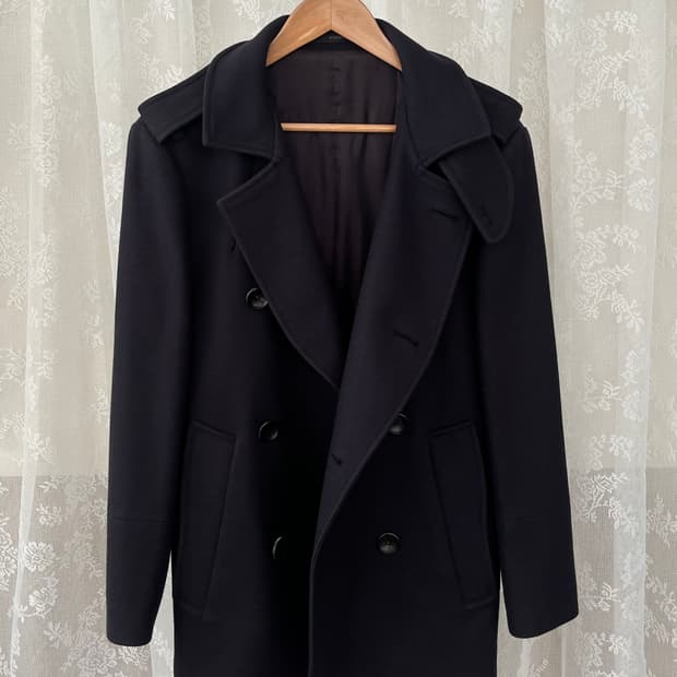 95) 쏠리드옴므 우영미 피 코트 네이비