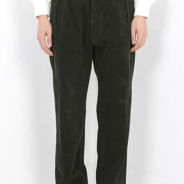 [M] 도큐먼트 코듀로이 50's 밀리터리 트라우저 카키 document