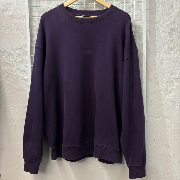 아크네 스튜디오 스톡홀름 퍼플 스웻셔츠 M