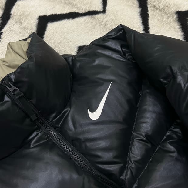 [M]나이키 다운 필 푸퍼 숏패딩/블랙/약유광