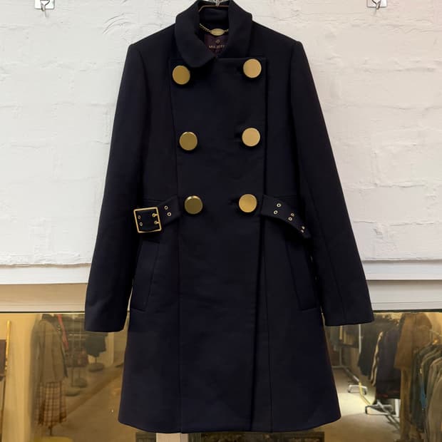 Mulberry 멀버리 버진 울 금장 코트 UK6