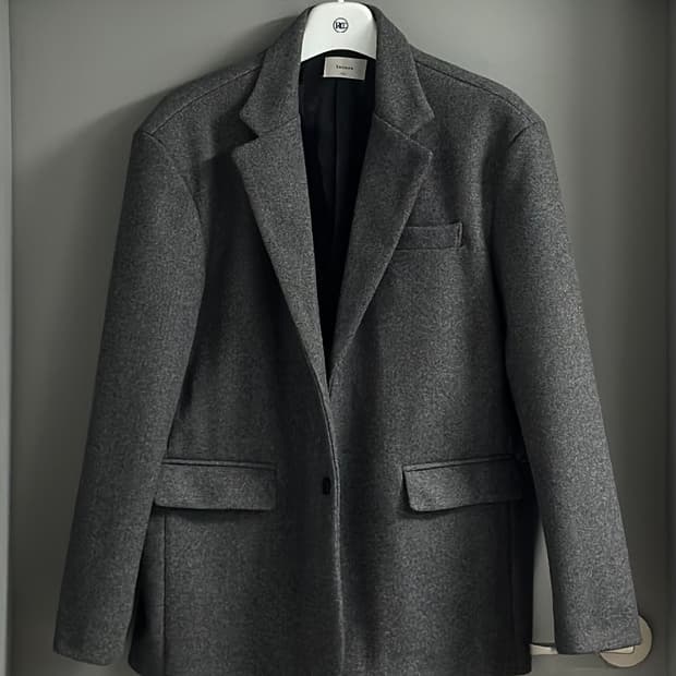 [L] 렉토st 세미오버핏 울 블레이저