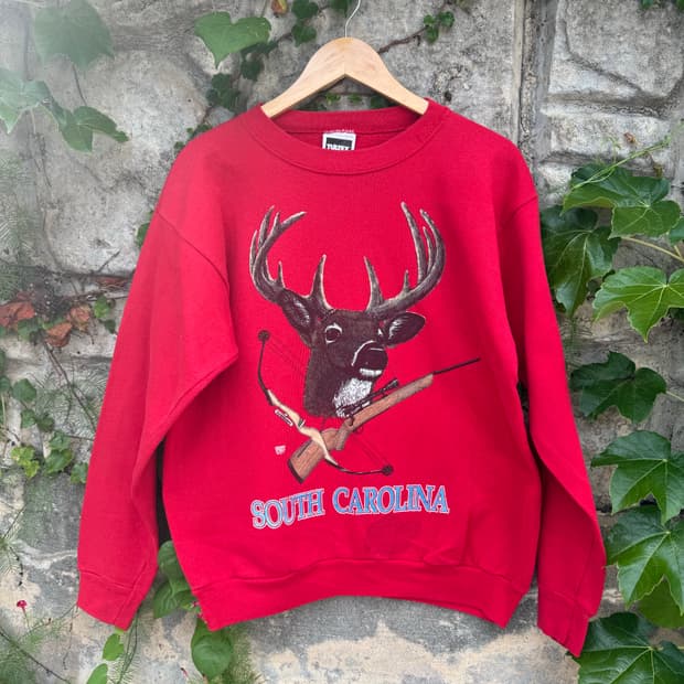 90s tultex usa made 50/50 프린팅 맨투맨 스웻셔츠