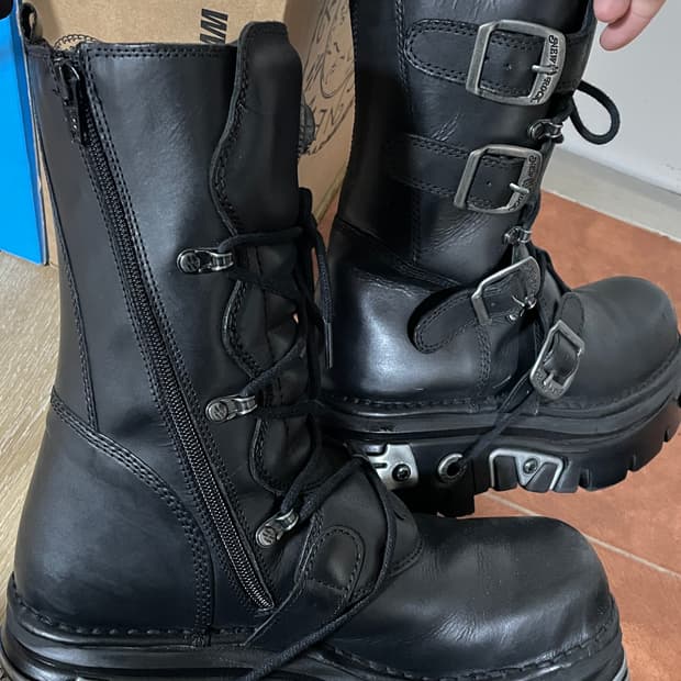 뉴락 부츠 메탈릭 M-373-S4 EU43