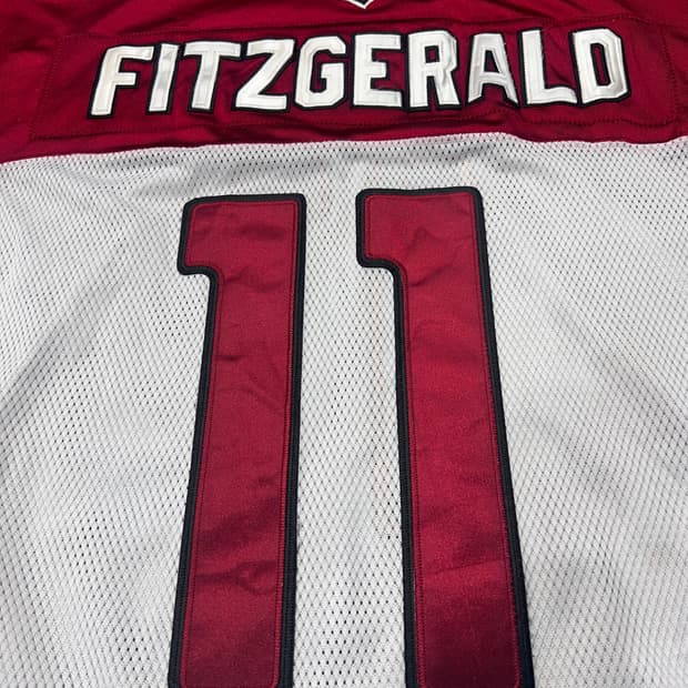 NFL 리복 카디널스 슈퍼볼 게임 셔츠 11 Fitzgerald 