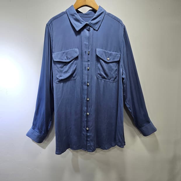 치코스(Chico's) 소라색 모달 셔츠 US 12/14