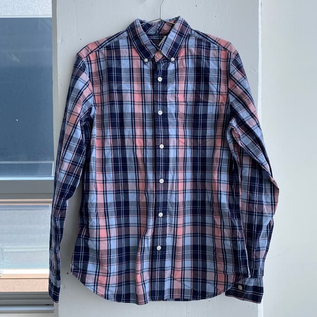(M) 갭 GAP 체크 긴팔 셔츠