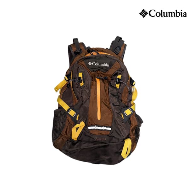 컬럼비아 브라운 고프코어 테크니컬 백팩