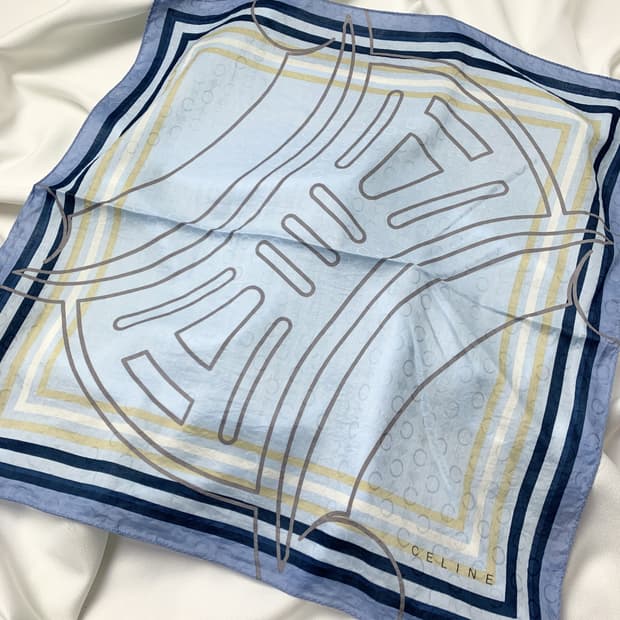 [정품] Celine 셀린느 빈티지 쁘띠스카프 손수건