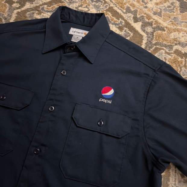[칼하트] 펩시 자수 로고 S223 아카이브 워크셔츠 M