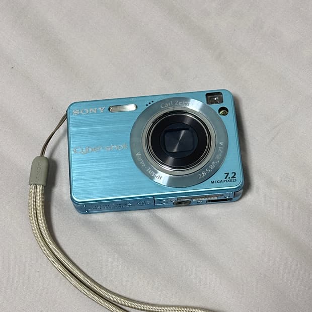 소니 사이버샷 w120 블루 디지털카메라