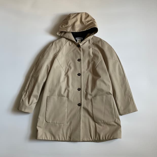 Jil sander 질샌더 베이지 후드 파카