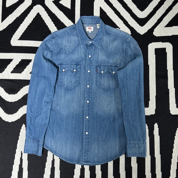 리바이스 데님 웨스턴 셔츠