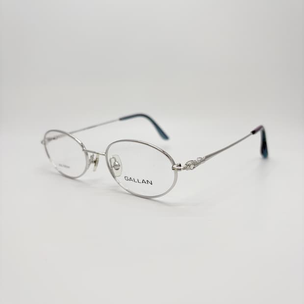 GALLAN 실버 오벌 티타늄 메탈테