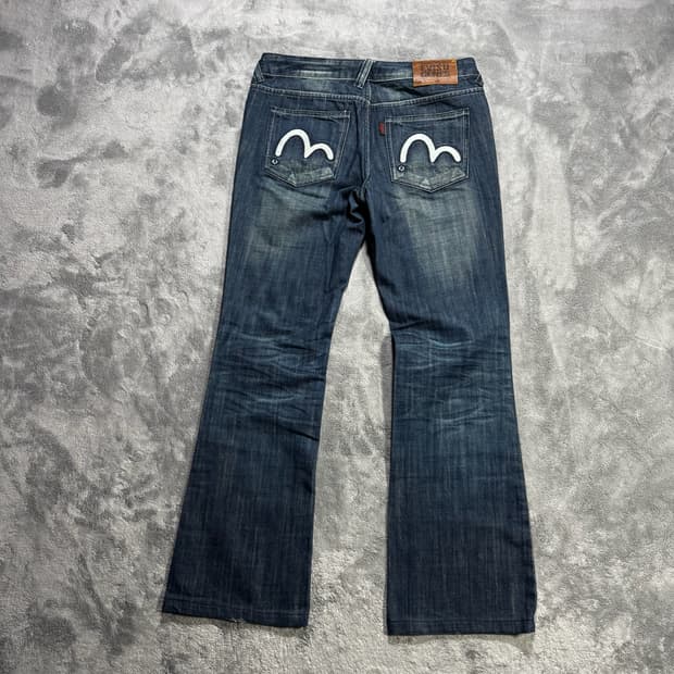 에비수 EVISU 워싱 부츠컷 데님팬츠 27