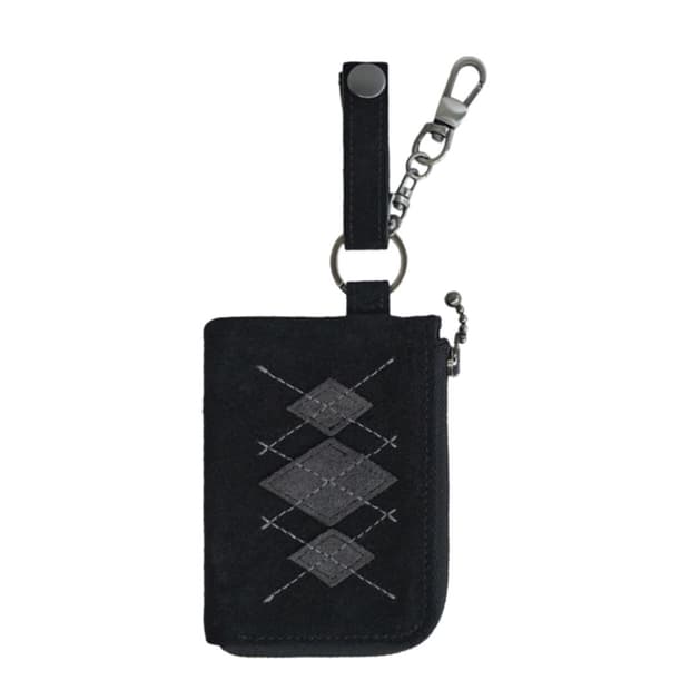 (OS) 폴리테루 아가일 카드 지갑 월렛 블랙