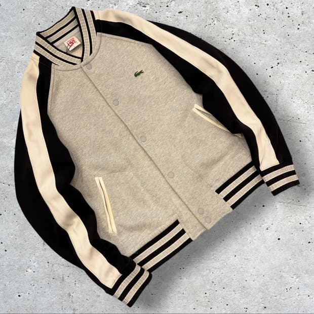 [6] 라코스테 라이브 코튼 스타디움 자켓 그레이 D445