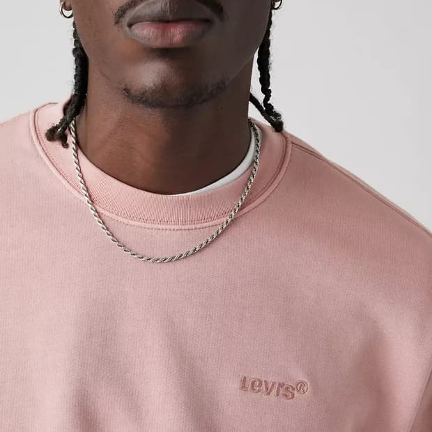 리바이스 가먼트다이드 크루넥 스웻셔츠
