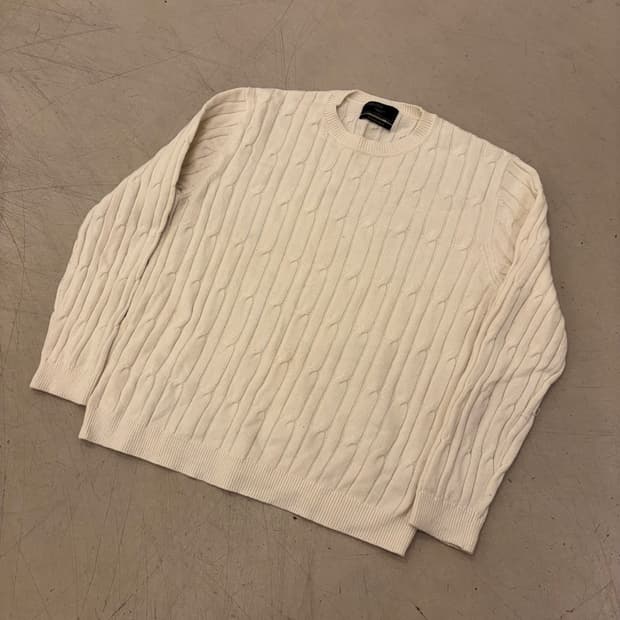 지오지아 캐시미어 케이블 니트