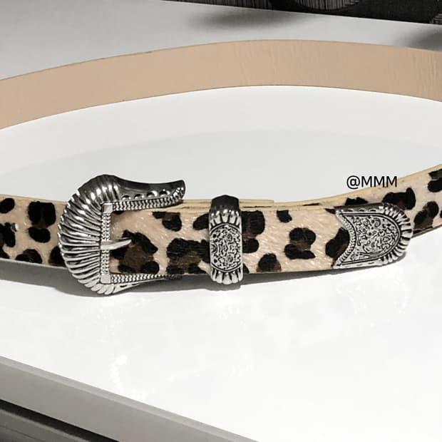 레오파드 호피 송치 벨트🐆