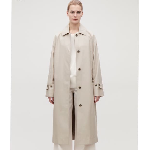 COS 오가닉 트렌치코트