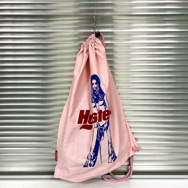 HYSTERIC GLAMOUR-DRAWSTRING BAG (Pink)