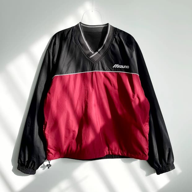A2 미즈노 브이넥 웜업자켓 S사이즈