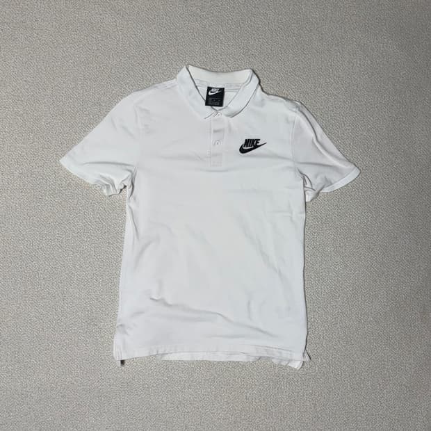 나이키 M 피케 반팔티 화이트